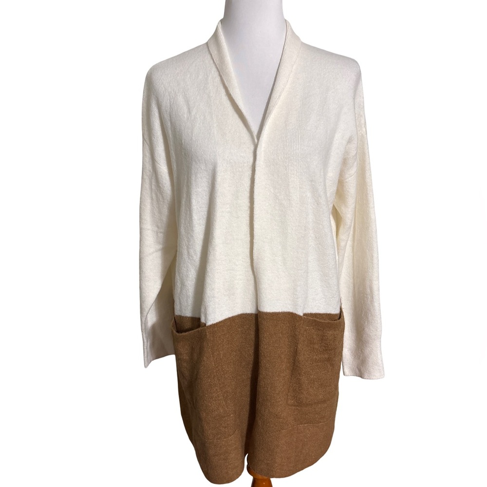 Banana Republic Cream Brown Cardigan